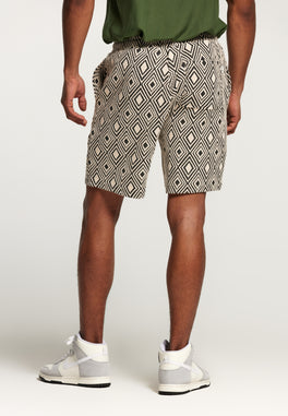 men intarsia shorts