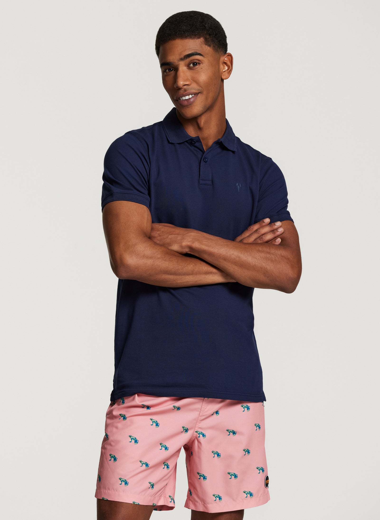 men stretch polo justin