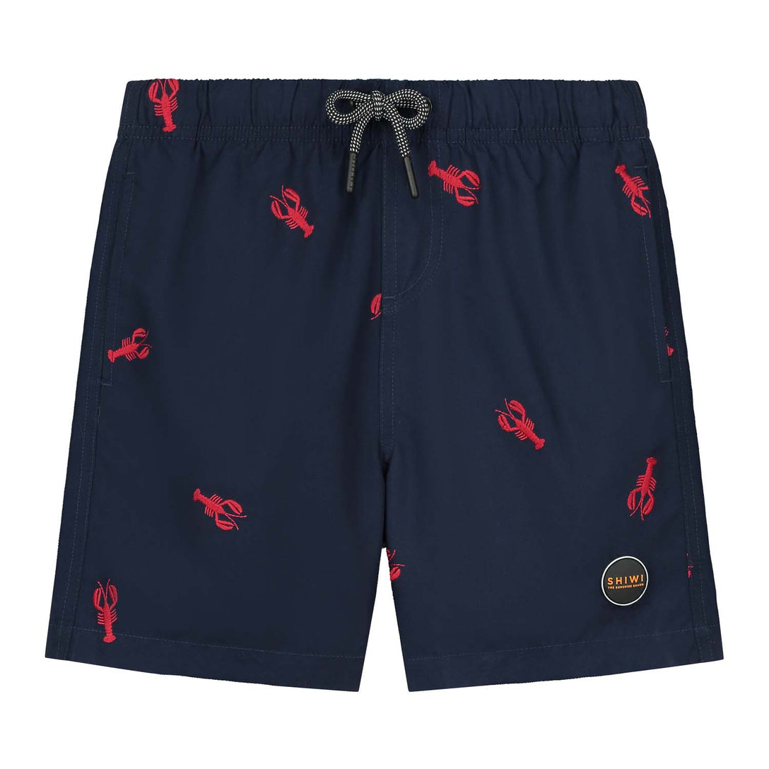 boys swimshort lobster embroidery