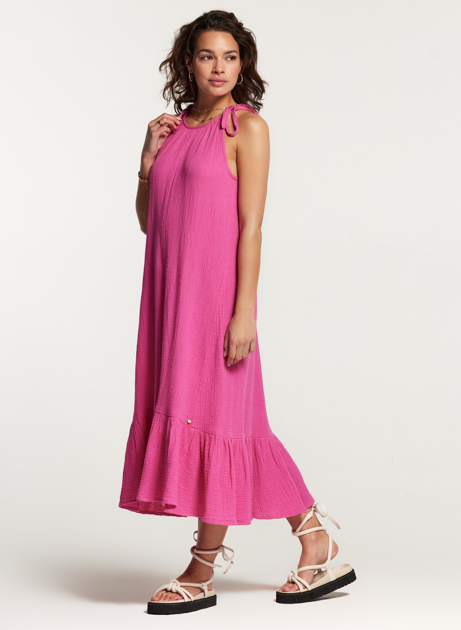 Ladies ANTIBES dress MOUSSELINE WAFFLE