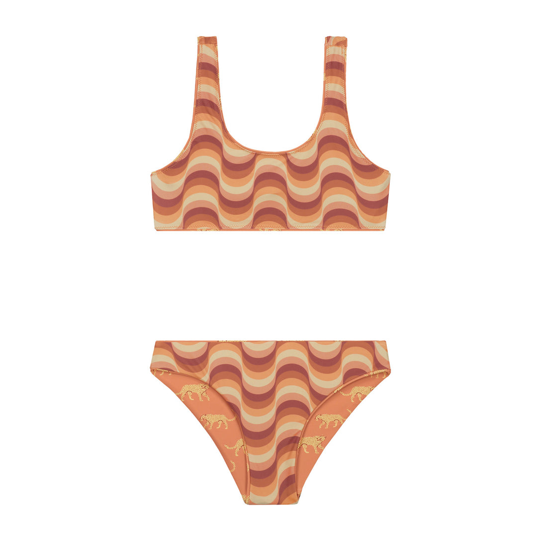 Girls RUBY REVERSIBLE bikini set GROOVY LEOPARD