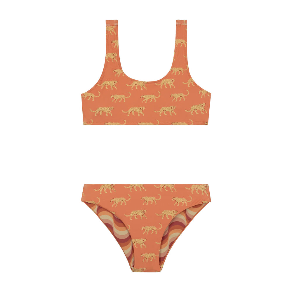 Girls RUBY REVERSIBLE bikini set GROOVY LEOPARD
