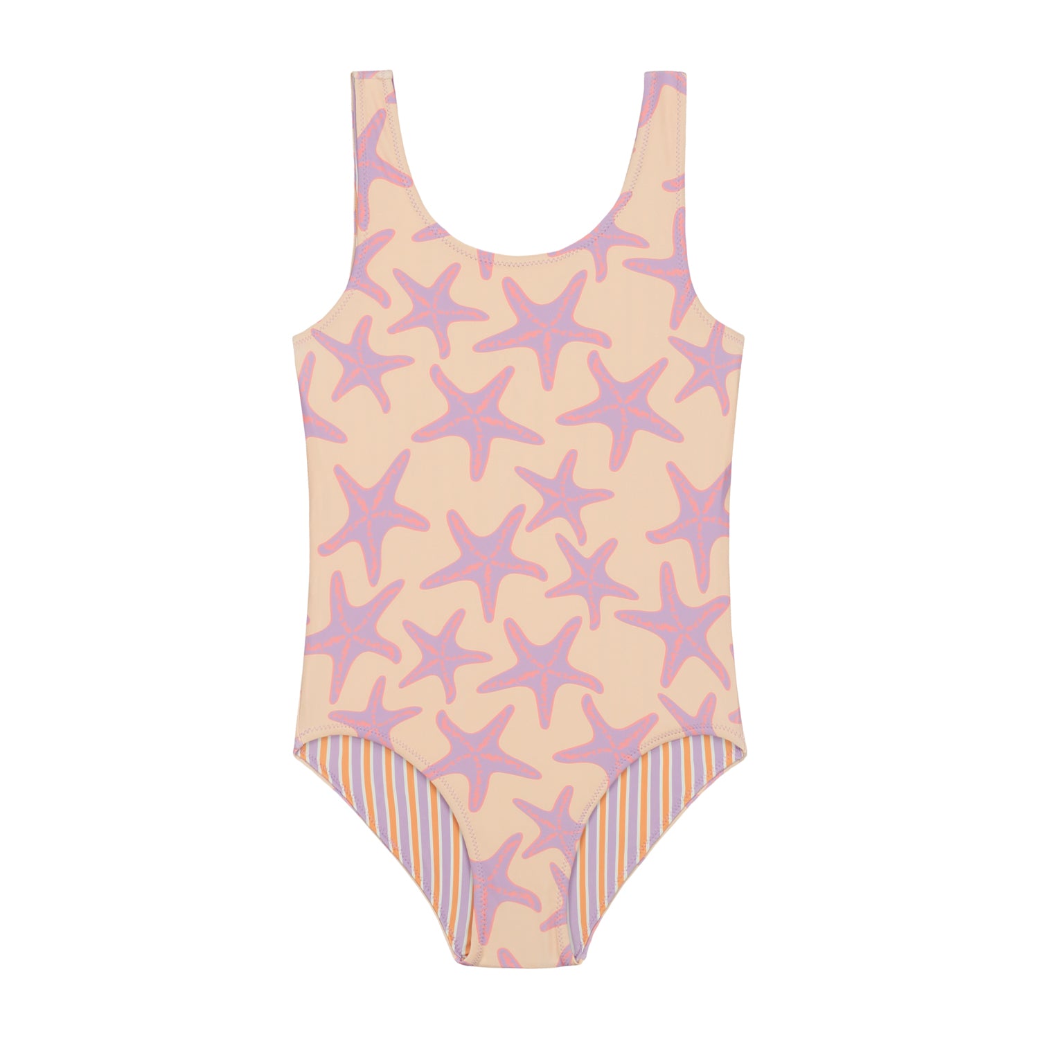 Girls RUBY REVERSIBLE swimsuit STRIPED STARFISH