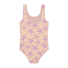 Girls RUBY REVERSIBLE swimsuit STRIPED STARFISH